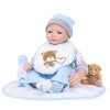 ADOSSAC 2020 Poupée Reborn 55 cm Réaliste Bebe Reborn Fille Souple en Silicone réaliste en Vinyle Souple Lifelike Mignon Nouv