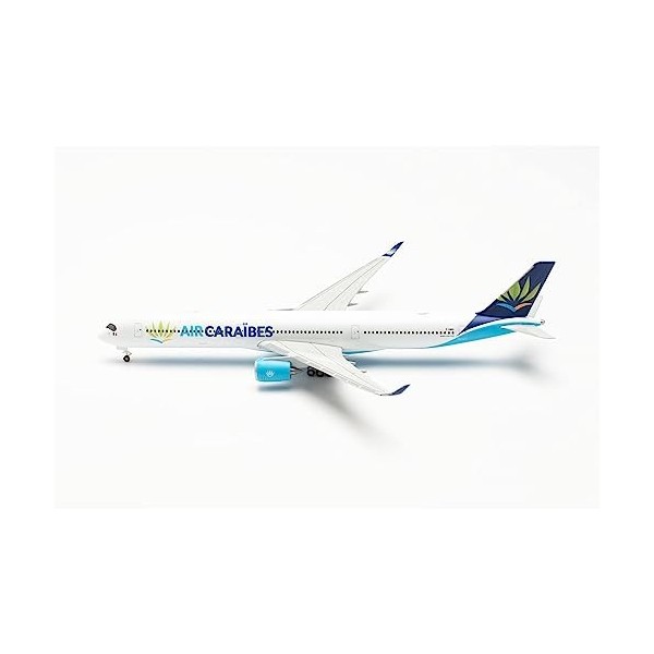 Herpa Maquette Air Caraïbes Airbus A350-1000, F-HMIL, echelle 1/500, Model, pièce de Collection, davion sans Support, Figuri