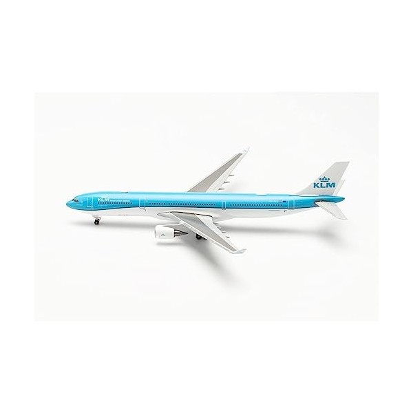 Herpa Maquette KLM Airbus A330-300 – PH-AKB Piazza Navona-Roma, echelle 1/500, Model, pièce de Collection, davion sans Suppo