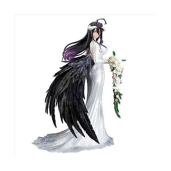 NATSYSTEMS Chiffre danime Overlord -Albedo- 1/7 Mariage Ver. Figurine Ecchi Jolie poupée Modèle Décoration Collection de Sta