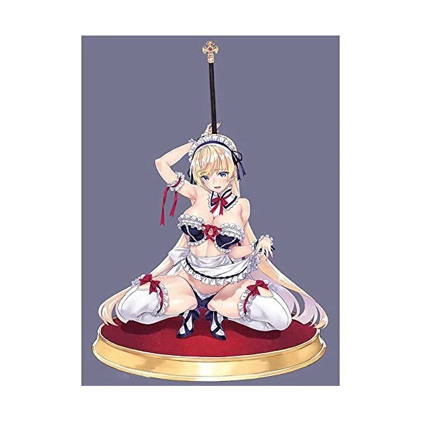 POMONO Waifu Figure Maliani Mayuri 1/8 Figure Complète Maid VER. Posture accroupie poupée Mignonne modèle décor Personnage de