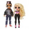 LOL Surprise OMG Movie Magic Lot de 2 - Tough Dude & Pink Chick – Poupées Mannequin, 25 Surprises & 2 Sets de Jeu, Série 1, a