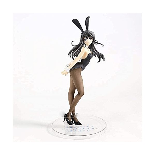 BOANUT La Figurine Ecchi ne rêve Pas de Bunny Girl Senpai Sakurajima Mai Bunny Ver. Statue de Personnage de Dessin animé Mign