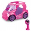 MONDO Motors - Mattel Barbie City Car 2.4 Ghz – Voiture radiocommandée 2 Places – Peut accueillir 2 poupées - Couleur Fuchsia