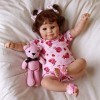 JIZHI Poupee Reborn - 20 Pouces Real Baby Feeling Réaliste - Nouveau-né Poupées Adorable Sourire Real Life Baby Dolls avec Ki