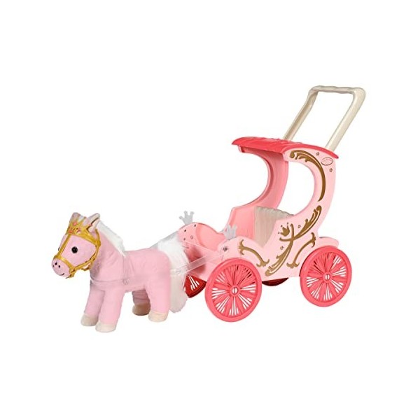 Baby Annabell Little Calèche & Poney 707210 - pour poupées de 36 cm à 43 cm pour Les Tout-Petits - Le calèche Contient des Ef