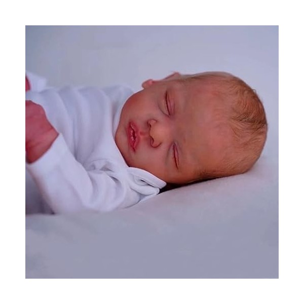 Pinky Reborn Poupées de bébé réalistes de 19 pouces nouveau-né prématuré poupées de sommeil en silicone bébé poupées jouets p