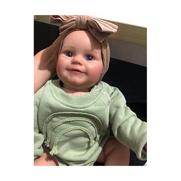 Pinky Reborn Réaliste Bebe Reborn 20 Pouces 50 cm Poupée Reborn Réaliste Lifelike Mignon Nouveau-né Reborn Baby Dolls Fille J