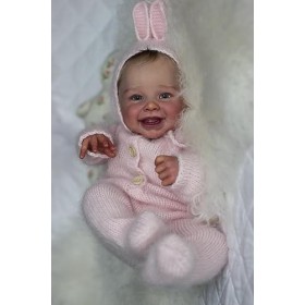 Pinky Reborn 20 Pouces 50cm Réalité Jolie Poupée Reborn Bébé Fille Nouveau-Né Jouet Fait Main Enfants Cadeaux Noël