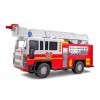 Playkidiz Camion De Pompier 15" pour Enfants – Camion De Pompier avec Lumières Et Sirène Sonore – Camion De Pompiers pour La