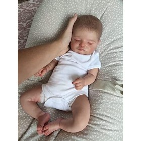 MAIDEDOLL Poupée Reborn réaliste de 50,8 cm - En vinyle - En silicone - Effet lesté - Pour nouveau-né