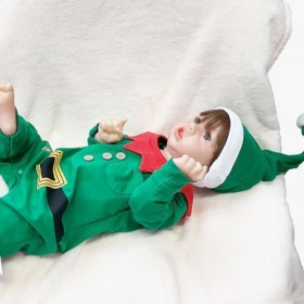 Poupées Reborn en silicone, 55 cm, adorable poupée Reborn en silicone, bébé qui semble réel, coffret cadeau pour enfants, E-G