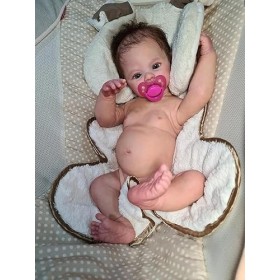 Pinky Reborn Poupée Bébé 18 Pouces 45 cm Corps Entier Vinyle Garçon Poupées Reborn Bébé Nouveau-Né Garçon Bébé Réaliste Real 