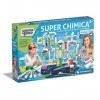 Clementoni Jeu Lab-Super Chimique, kit dexpériences Science, Laboratoire Scientifique 8 Ans, Manuel en Italien, fabriqué en 