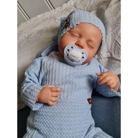Pinky Reborn Poupées Reborn 20 Pouces Nouveau-Né Garçon Bébé Réaliste Real Soft Touch avec Dessin À La Main Cheveux Poupée d