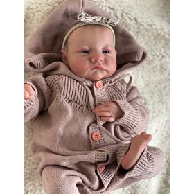 Zero pam Reborn Poupée bébé 45 cm Poupée réaliste en silicone doux et réaliste Poupée bébé à partir de 3 ans Fille
