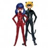 Miraculous 10.5-Inch Fashion Doll 2-Pack, Ladybug and Cat Noir by Miraculous