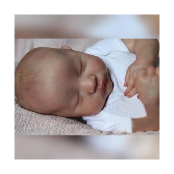 Poupée de bébé simulée, poupées de bébé Reborn réalistes avec corps en coton doux,poupée de bébé et endormie, poupées de la v