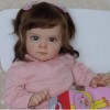 Anano Bébé Reborn Réaliste Toddler 24 Pouces Poupée Reborn Maggie Ressembler À Une Vraie Bebe Les Yeux Ouverts Aux Cheveux Bo