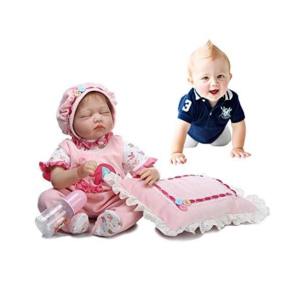 ADOSSAC 2020 Reborn Baby Doll Réincarné bébé Poupée Doux Simulation Silicone Vinyle 55 cm Garçon Fille Jouet Cadeau danniver