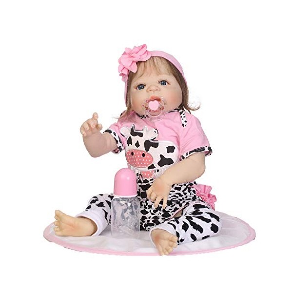 ADOSSAC 2020 Reborn Baby Doll Réincarné bébé Poupée Doux Simulation Silicone Vinyle 55 cm Garçon Fille Jouet Cadeau danniver