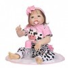 ADOSSAC 2020 Reborn Baby Doll Réincarné bébé Poupée Doux Simulation Silicone Vinyle 55 cm Garçon Fille Jouet Cadeau danniver