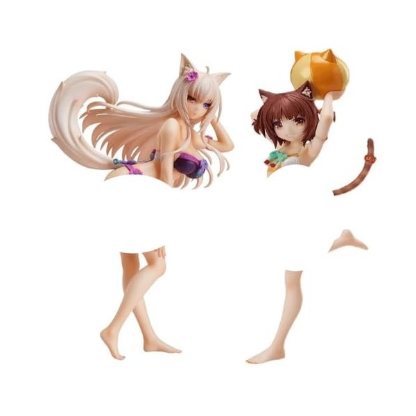 MKYOKO Hentai Figure -ECCHI Figure-Coconut & Azuki - 1/12 - Maillot de Bain Ver. - Statue danime/Jolie Fille Adulte/modèle d