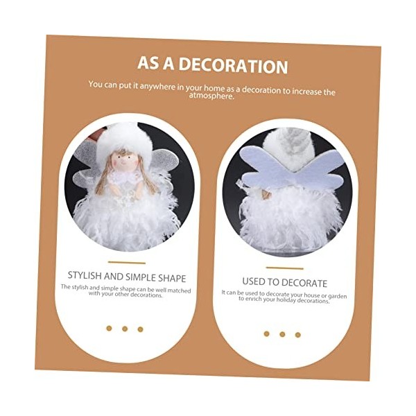 SAFIGLE 16 Pcs Ornements De Noël Décor De Noël Poupées pour Filles Jouet Bébé Poupée Ornement De Noël Poupée Parure Adorable 