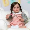 iCradle Poupée Reborn réaliste de 61 cm pour fille - Poupée de princesse Reborn réaliste - Fait à la main - Faux jouet pour e