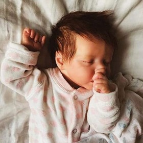 Poupées Bébé Fille en Silicone Souple, 46Cm, Corps Complet, Réaliste, Nouveau-Né, Apparence Réelle
