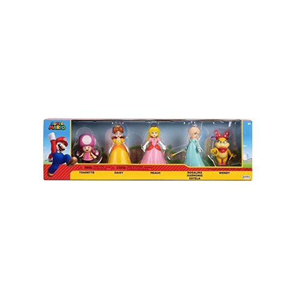 SUPER MARIO Nintendo 13279 Lot de 5 Figurines Peach & Friends 6,5 cm