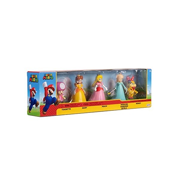 SUPER MARIO Nintendo 13279 Lot de 5 Figurines Peach & Friends 6,5 cm