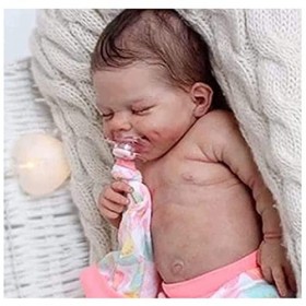 OWLEEN Poupee Reborn Fille, 19 Pouces Soft Touch Poupee Reborn Fille Vinyle Souple | BéBé Reborn RéAliste pour Les Enfants de