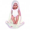 Petitcollin- 613610 - Poupée - Petit Câlin Vinyle - Sortie de Bain - 36 cm