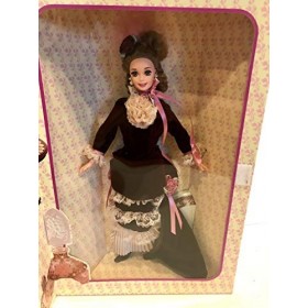 BARBIE poupée robe de velours bordeau et dentelle vieux rose - GREAT ERAS COLLECTION - VICTORIAN LADY - mattel 1995