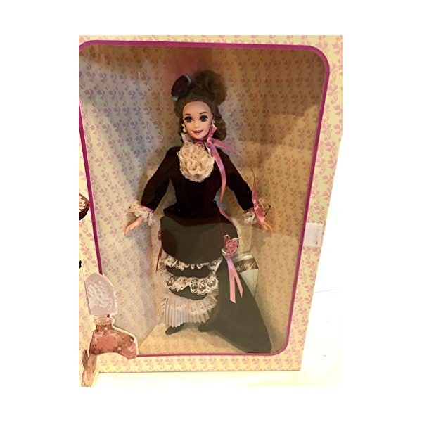 BARBIE poupée robe de velours bordeau et dentelle vieux rose - GREAT ERAS COLLECTION - VICTORIAN LADY - mattel 1995