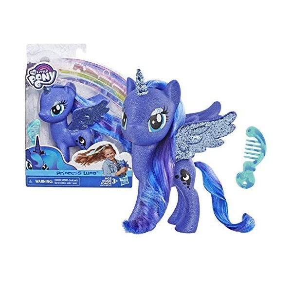 My Little Pony - E5963 - Princess Luna - Figurine 6 " - étincelante poupée avec Accessoire - Neuf