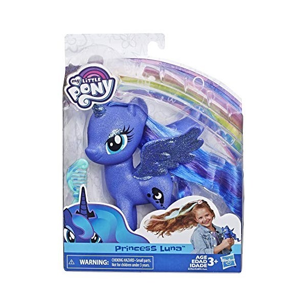 My Little Pony - E5963 - Princess Luna - Figurine 6 " - étincelante poupée avec Accessoire - Neuf