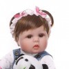 poupée de bébé réaliste, corps complet en vinyle, les membres du bébé peuvent être déplacés qui ressemblent à de vraies poupé