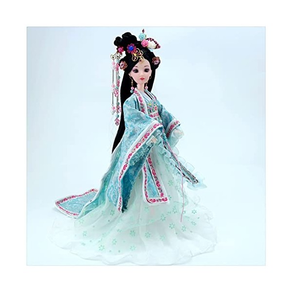 Jiawinng Poupée Danseuse 3D pour Filles Décoration Orientale Poupée Chinoise Antique Geisha Décoration De Collection Poupée D