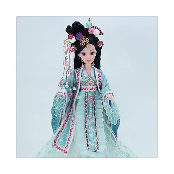 Jiawinng Poupée Danseuse 3D pour Filles Décoration Orientale Poupée Chinoise Antique Geisha Décoration De Collection Poupée D