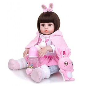 leybold Reborn Baby Dolls, 19 Pouces de poupées Nouveau-nés réalistes, poupée en Silicone Artisanale réalisée, Peau Douce réa