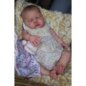 Pinky Reborn Poupée Reborn réaliste de 48,3 cm en vinyle de silicone souple pour enfant, cadeau danniversaire, de Noël