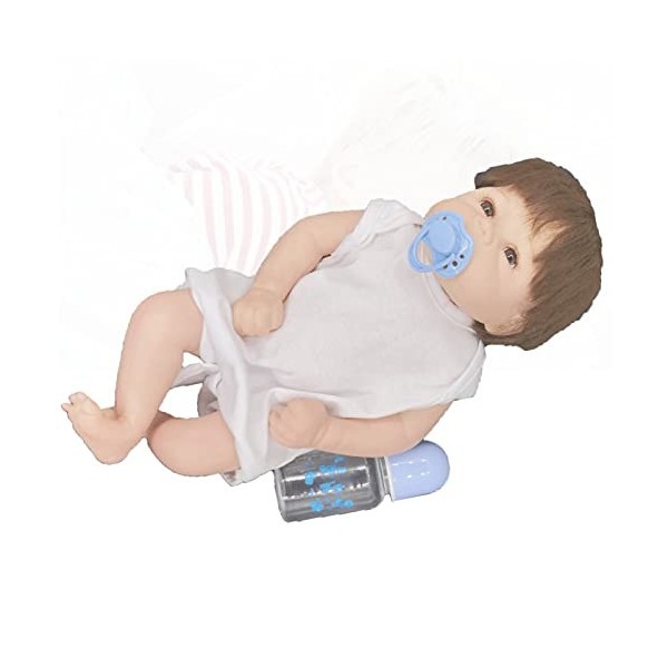 Poupée Reborn, 45,7 cm, en silicone, poupée Reborn Full Body – Cadeau danniversaire pour enfants