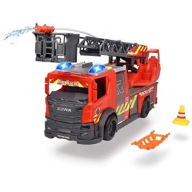 Dickie Toys Scania-Camion de Pompier, 203716017038, Rouge