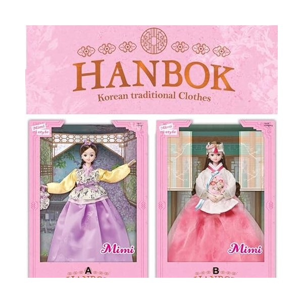 Hanbok Poupée Barbie Doll K-Culture Vêtements Toy Poupée Mimi Style A