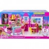 Coffret pour Barbie Le Grand Restaurant + 1 poupée Mannequin + 25 Accessoires - Set Jouet Fille + 1 Carte Tigre