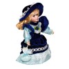 yunyu Meubles de Maison de poupées, poupée Victorienne en Porcelaine de 20 cm avec Chapeau Fantaisie, Figurines de poupée Deb