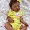 Poupée réaliste à presser pour bébé, poupée réaliste de 19 pouces avec corps en coton doux, poupées faites à la main, mignonn