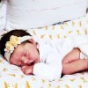 Reborn Bébé Poupées Filles Endormies 46Cm 18 Pouces Réaliste Nouveau-Né Tout-Petits en Silicone Souple Corps Complet Fille À 